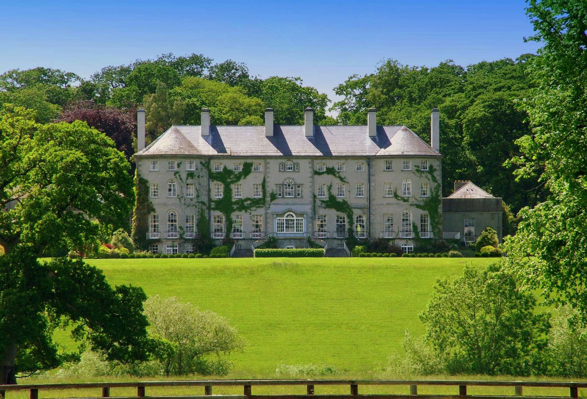 Außenansicht vom Park auf Mount Juliet Haupthaus