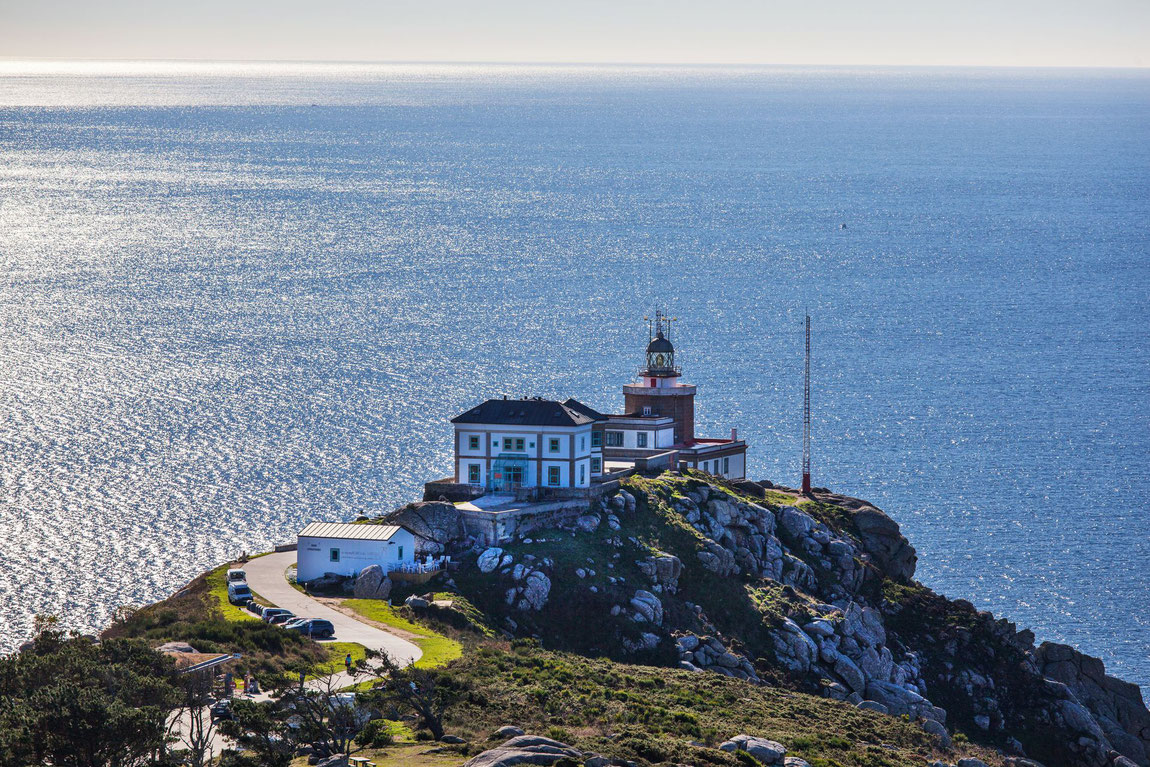 Leuchtturmhotel Semaforo Fisterra in Galizien am Meer