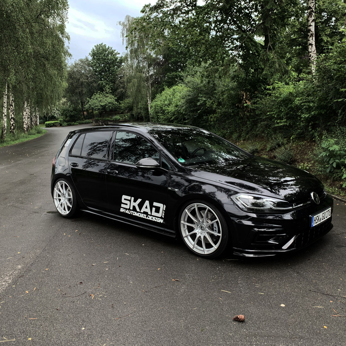 Golf 7R mit KW Clubsport 2 way Fahrwerk und Tomason TN 25 in 19 Zoll