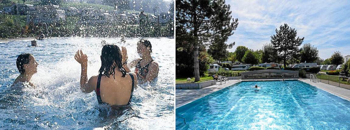 Freibad im Campingpark Luginsland in Bamlach