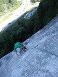 Rock climbing in Squamish, British Columbia