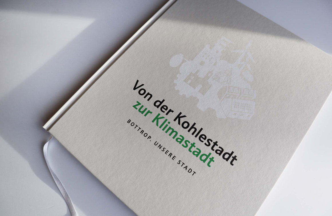 Buchcover "Von der Kohlestadt zur Klimastadt" - Bottrop. Unsere Stadt.