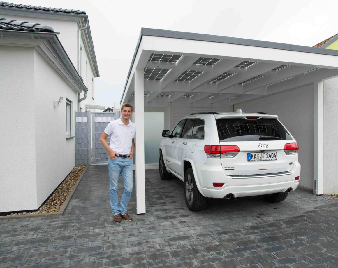 Solarcarport bei Heidelberg