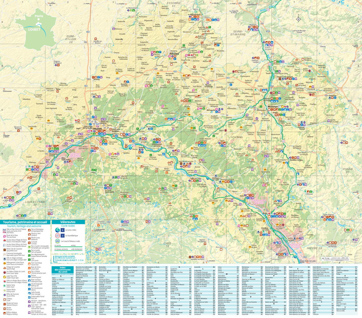 Carte du Loiret
