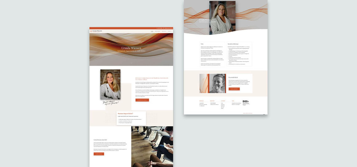 Responsive Webdesign für die Supervisorin Ursula Wienen aus Aachen
