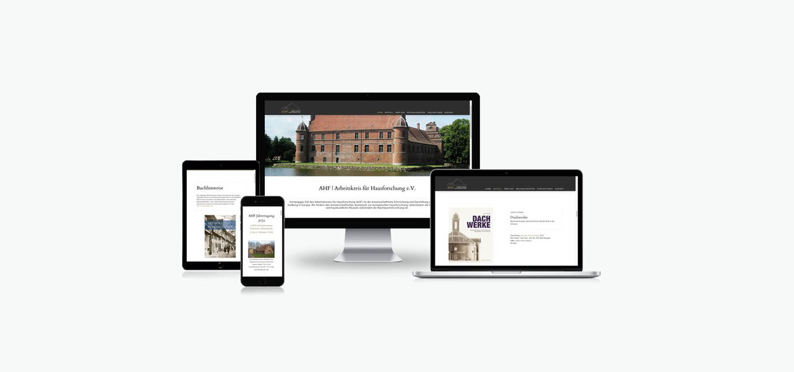 Responsive Webdesign für den Verein AHF - Arbeitskreis für Hausforschung e.V.