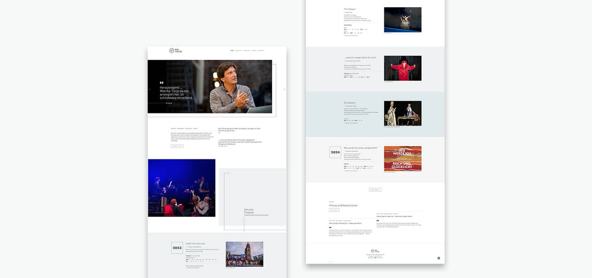 Responsive Webdesign für den Arrangeur, Dirigenten, Pianisten und Komponisten Kai Tietje