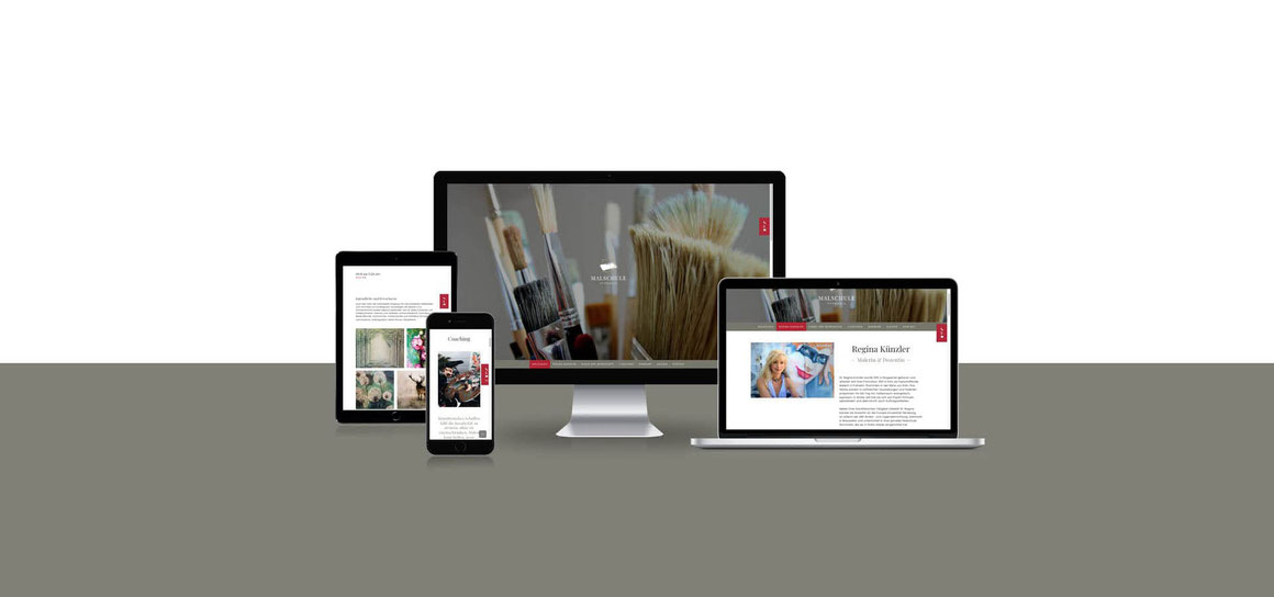 Responsive Webdesign für die Malschule Stommeln