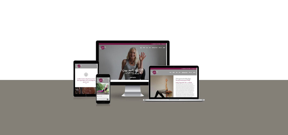 Responsive Webdesign für das Yogastudio Regine Marburger Herzogenrath