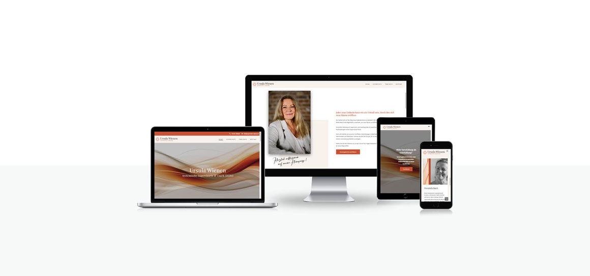 Responsive Webdesign für die Supervisorin Ursula Wienen aus Aachen