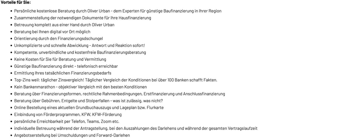 smarte Finanzierung vom Experten. Oliver Urban berät Sie persönlich in 71067 Sindelfingen.