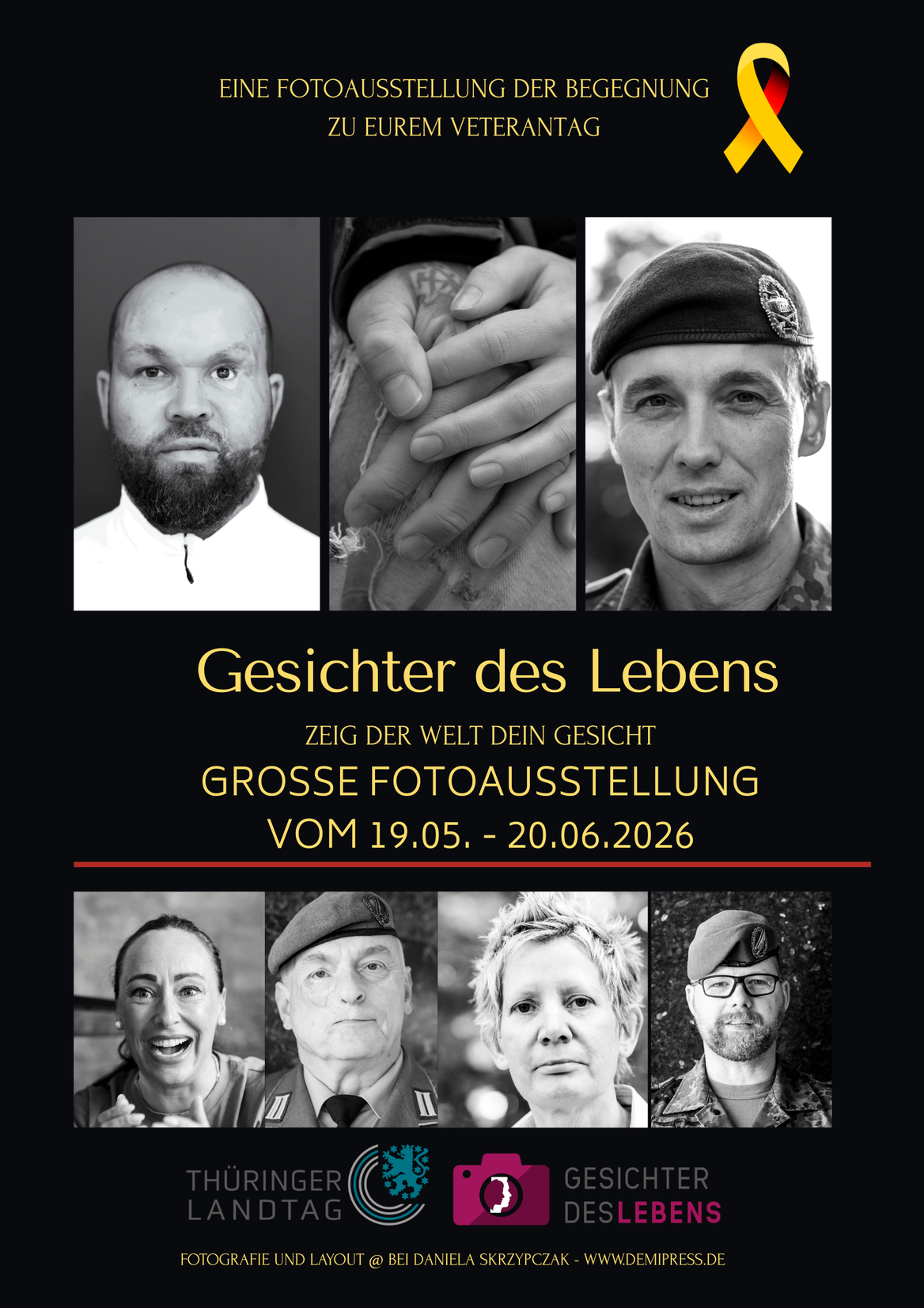Gesichter des Lebens Fotoausstellung im Landtag Thüringen zum Veteranentag 2026