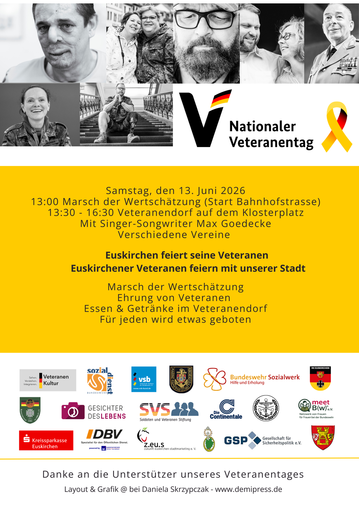 Gesichter des Lebens Fotoausstellung in Euskirchen zum Veteranentag 2026