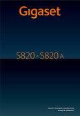 Titelbild Bedienungsanleitung: Gigaset S820