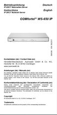 Titelbild Inbetriebnahmeanleitung Auerswald COMfortel WS-650 IP
