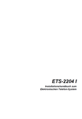 Titelbild Installationshandbuch für ETS-2204 I