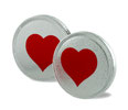 Schokotaler Herz 38mm Hochzeit und Cafes