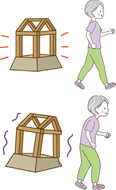 足が土台イラスト
