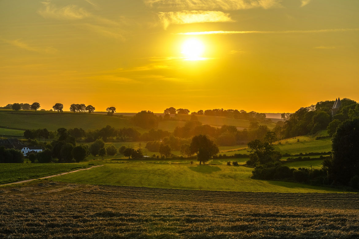 Sonnenuntergang # Orsbach # Feld # Roland Valter # Naturfotografie
