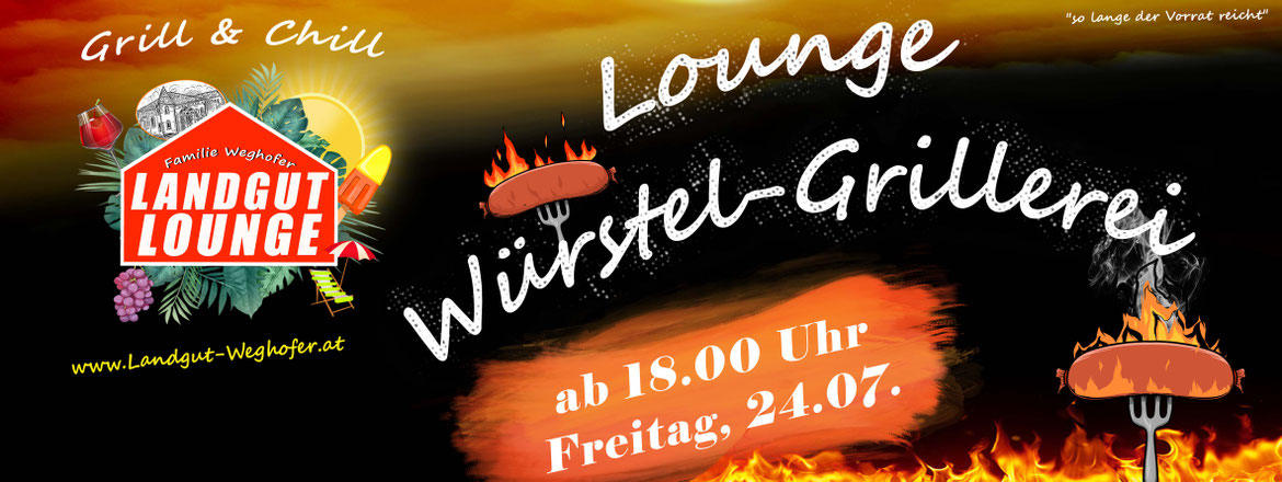 lounge grill, grillen am  Landgut weghofer, landgut lounge, winzerclub.at, Reservierung, Vösendorf, sommer lounge, spritzer, secco, weißwein, freitag