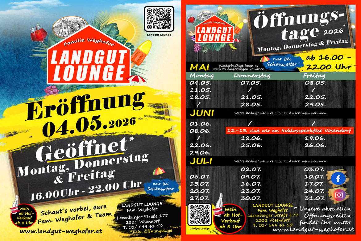 Landgut Weghofer, Vösendorf, Familie Weghofer, Rote Hütte, Weghofer Alm, Weghofer Weine, Landgut Lounge, Winzerclub, Sturmzeit, Punsch, Erdbeeren, Vinothek, Geschenke, Frühstücksbox, Steirer Rudi, Gastronomie, Events, Feste, Containerlager, Lagern