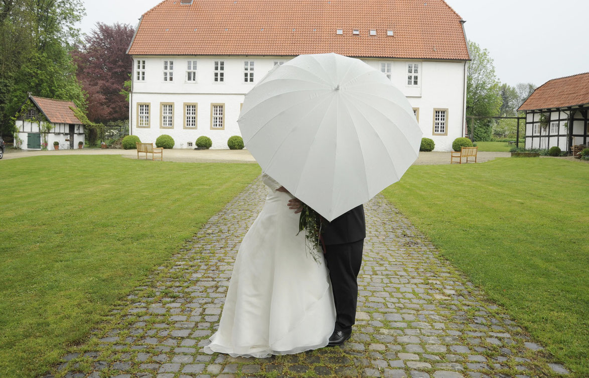 Hochzeitsfotos bei Regen