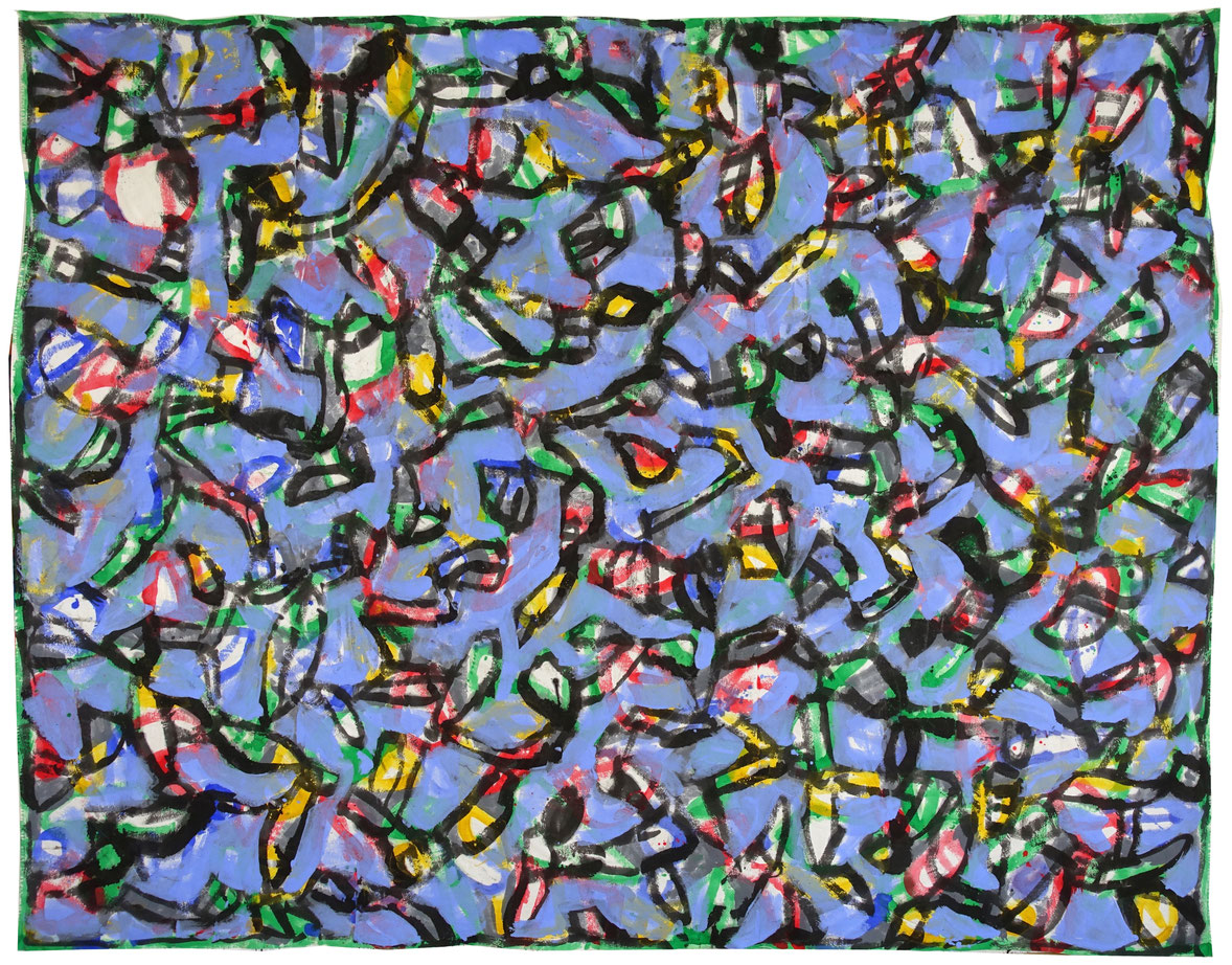 26-002 - Acrylique sur drap, 213 x 276 cm, 2026