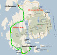 Strecke 9. Tag (Microsoft Streets & Trips)