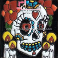 <img src="Catrina La Reina Roja.jpg" alt="Azulejo tipo Talavera con escena de Catrina La Reina Roja en relieve" />