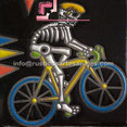 <img src="Catrín Ciclista.jpg" alt="Azulejo tipo Talavera con escena de Catrín Ciclista en relieve" />