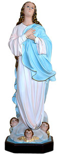 Virgin Mary assumption by Murillo statue cm. 88