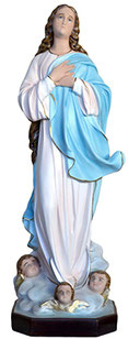 Virgin Mary assumption by Murillo statue cm. 100