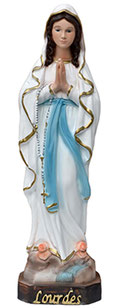 Our Lady of Lourdes statue cm. 30