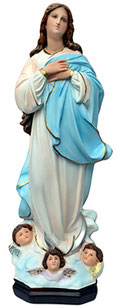 Virgin Mary assumption by Murillo statue cm. 63