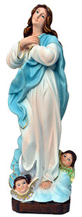 Virgin Mary assumption by Murillo statue cm. 30