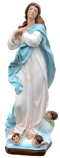 Virgin Mary assumption by Murillo statue cm. 52