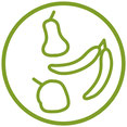 Piktogramm Beikost breifrei Obstteller