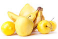 Frutta gialla matura