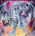 azuräugiger silberner drache