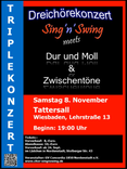 Plakat Konzert Pop-Jazz-Chor Sing'n'Swing 2014