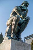 "Le Penseur" A.Rodin, 1882, Bronze, 1.80m x 0.98m x 1.45m, Luxembourg, W-C
