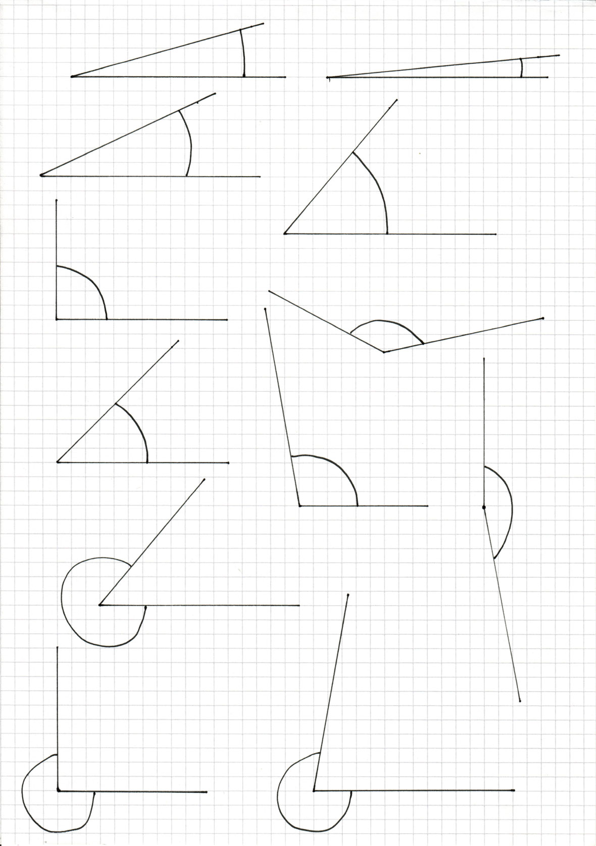 Winkel Messen Arbeitsblatt
 Winkel Grundbegriffe und Beschriftung Mathias Pieper