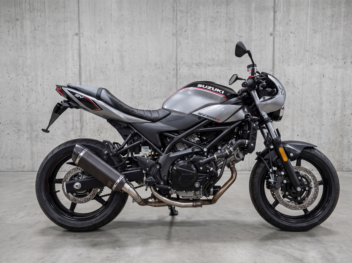 Slip-On Auspuffanlage auf Suzuki SV 650 X