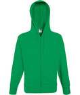 bedrucke Lightweight Hooded Sweat Jackett Fruit of the Loom