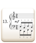 Piano Technique Exercise N°13 from C. L. Hanon's piano book : The Virtuoso Pianist in 60 Exercises