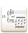 Piano Technique Exercise N°15 from C. L. Hanon's piano book : The Virtuoso Pianist in 60 Exercises