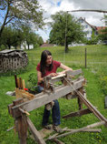 Drechseln auf der Wippdrehbank