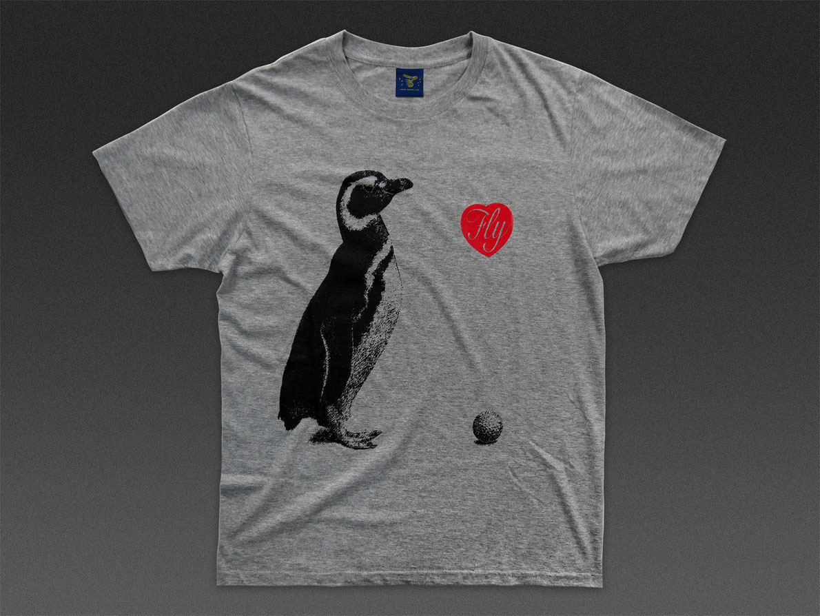 オリジナルTシャツ ペンギン ゴルフボール Fly