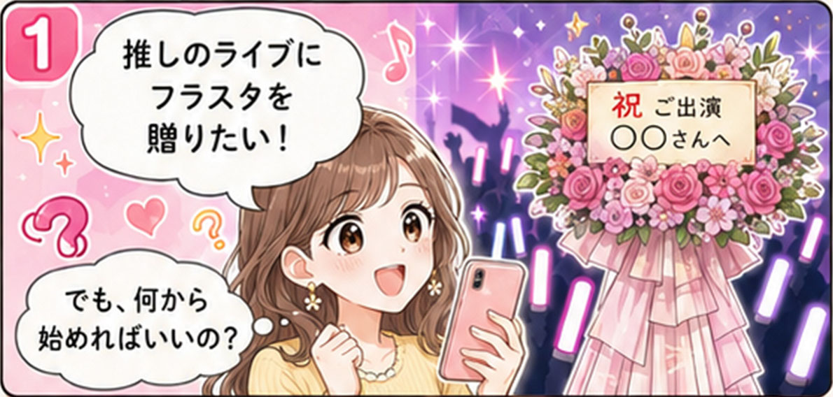 推しのライブにフラスタを贈りたい