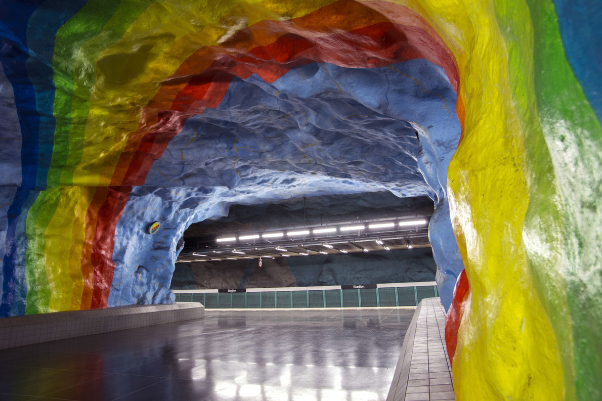 best subway stations in Europe - Stadium Station Stockholm Stockholm's Stadium Subway Station Copyright Atmosphere1